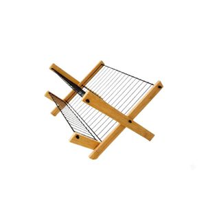 Escurridor De Platos Plegable Madera Bamb&uacute; Dise&ntilde;o Moderno
