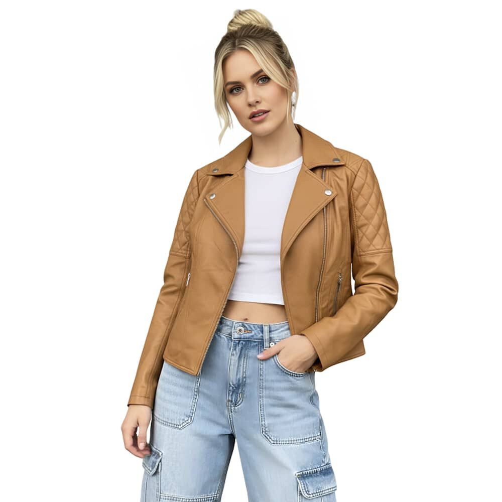 Chaqueta Ecocuero Aviadora Mujer Atenea image number 0.0