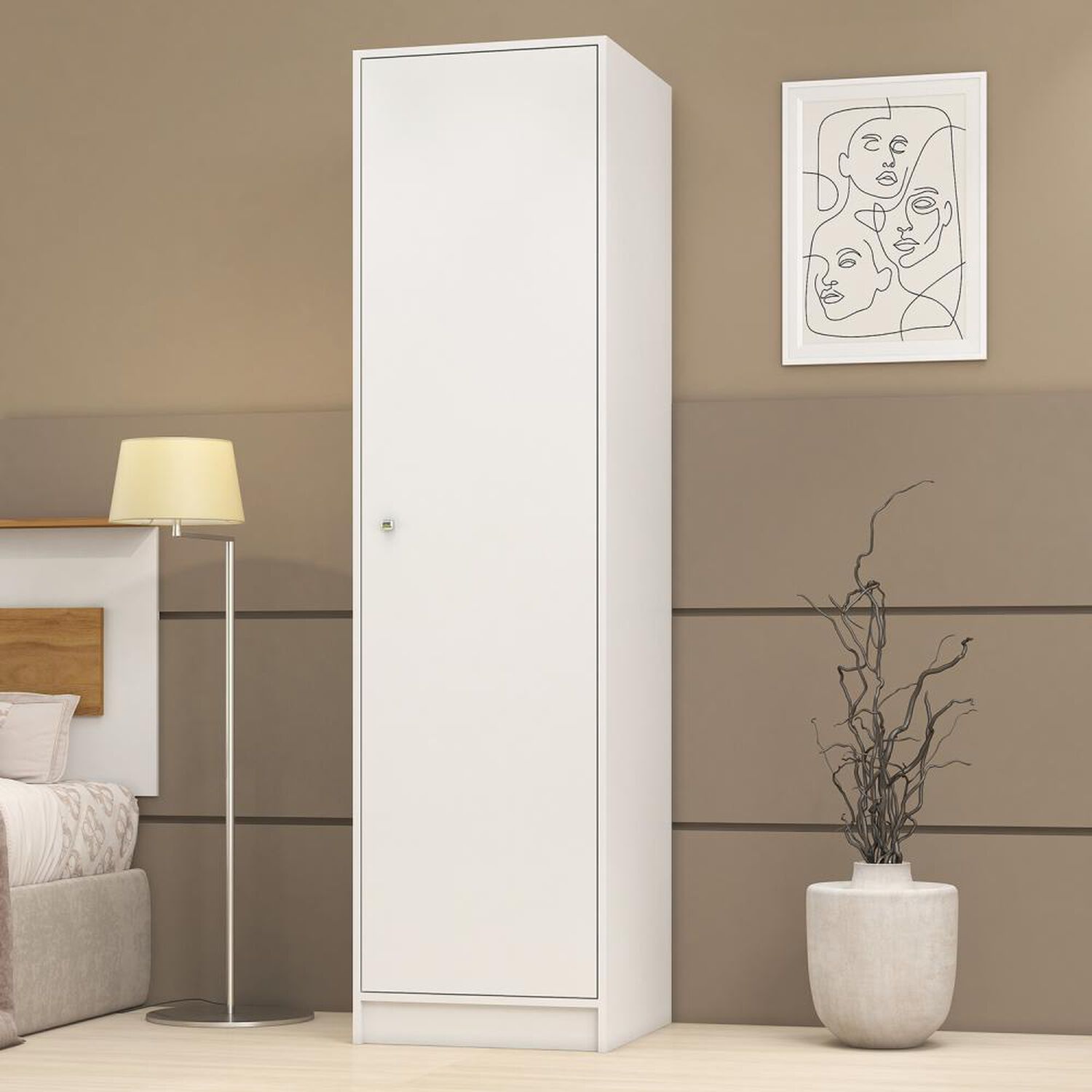 Cl&oacute;set Vekka Home Cl&oacute;set White / 1 Puerta, 1 Puerta image number 5.0