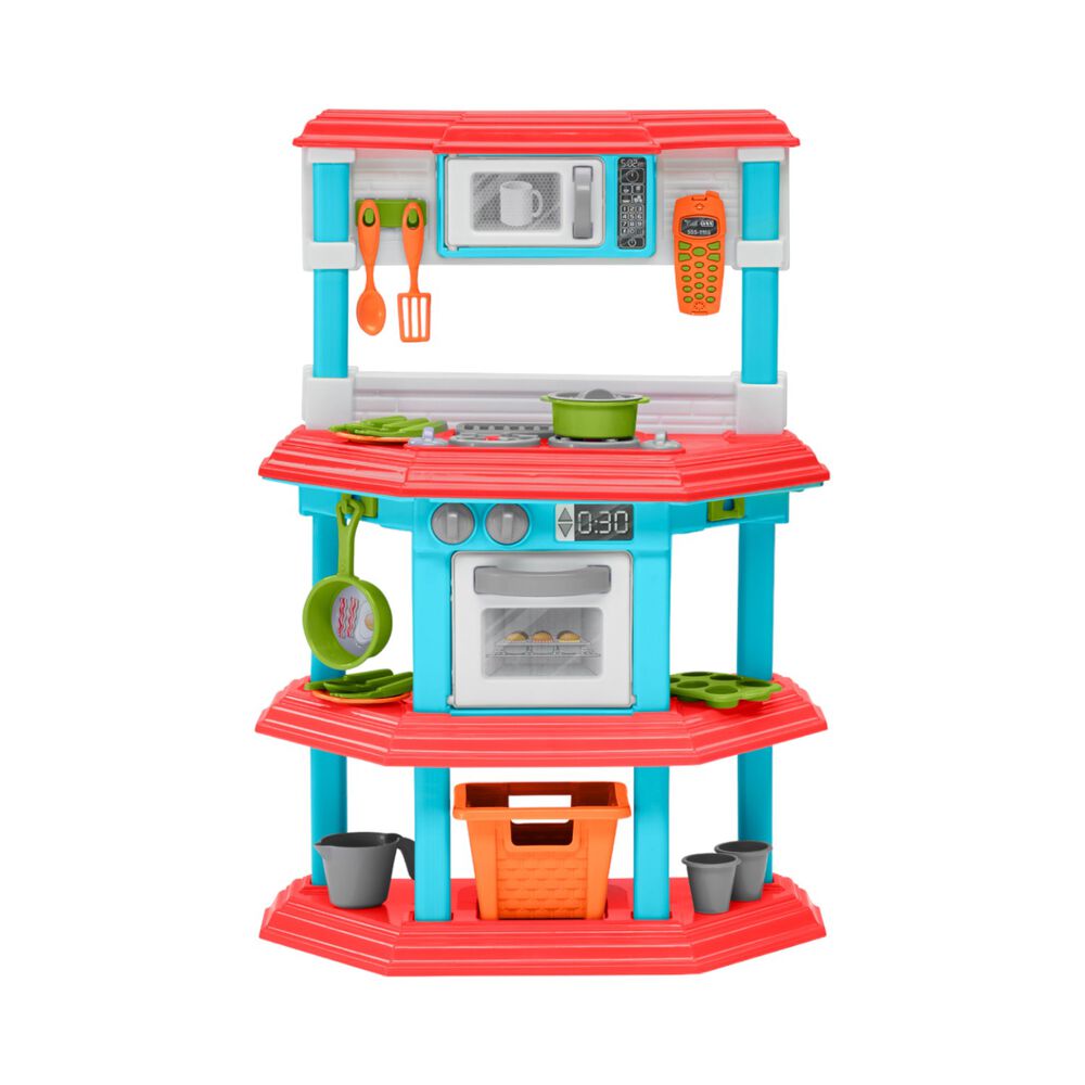 Cocina Juguete Plastica Celeste + Accesorios 51x22x75 Cms image number 2.0