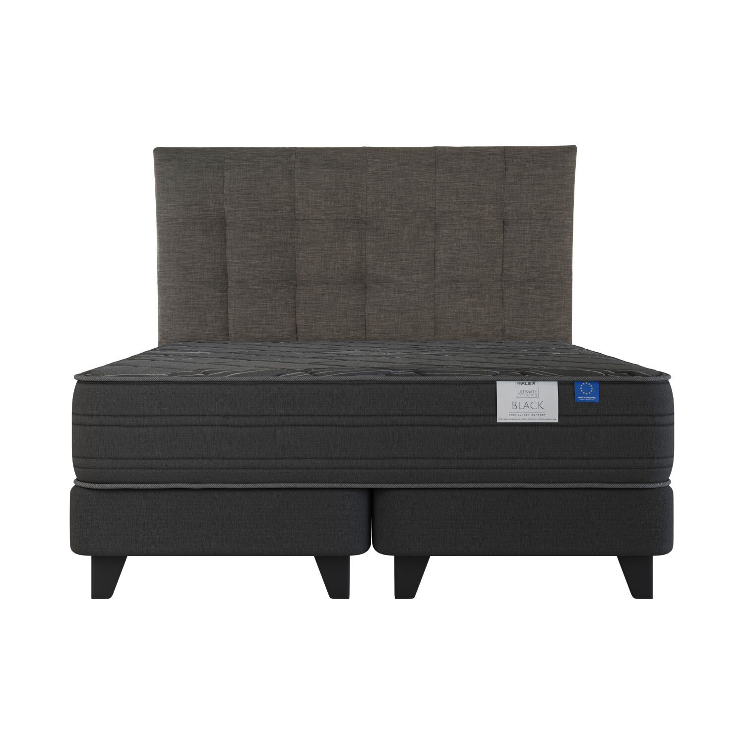 Cama Europea Flex Black / King / Base Dividida image number 1.0