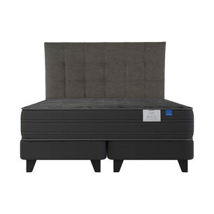 Cama Europea Flex Black / King / Base Dividida