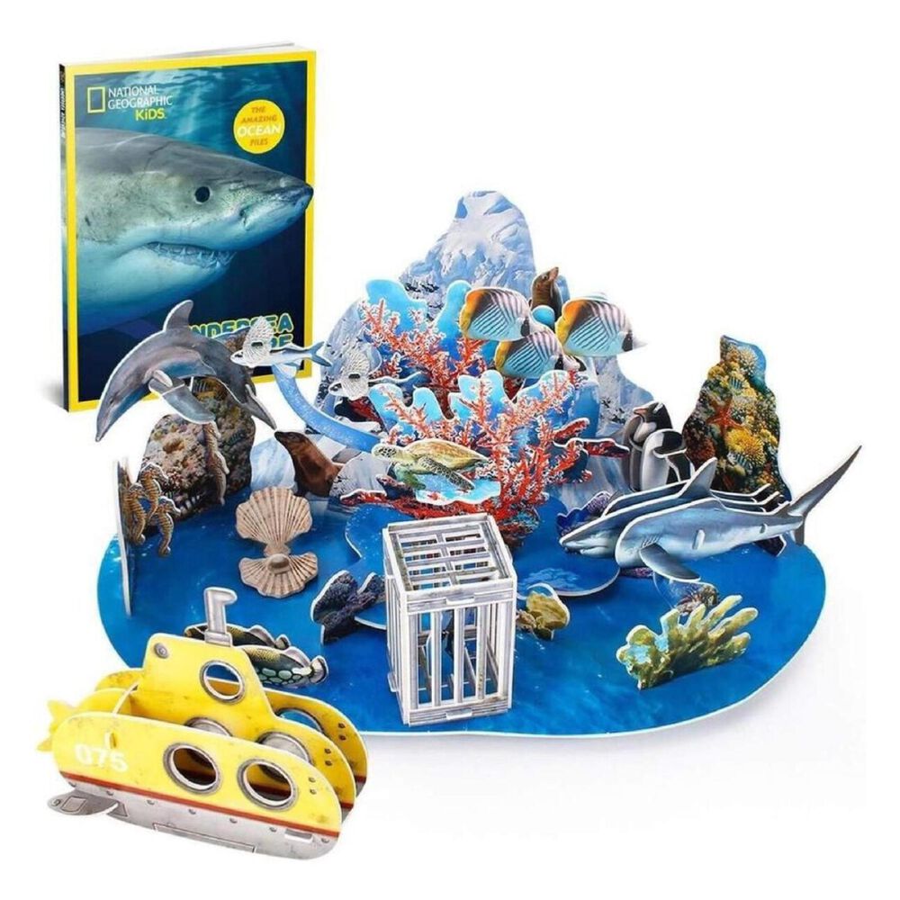 Juguete Rompecabezas 3d Vida Submarina 63 Piezas Infantil image number 0.0