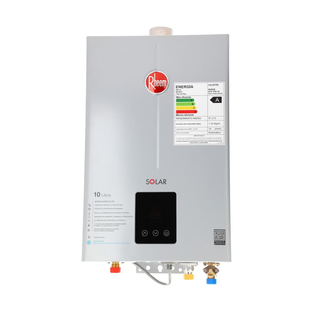 Calefont Rheem Tiro Forzado / Gas Licuado / 10 Litros image number 1.0