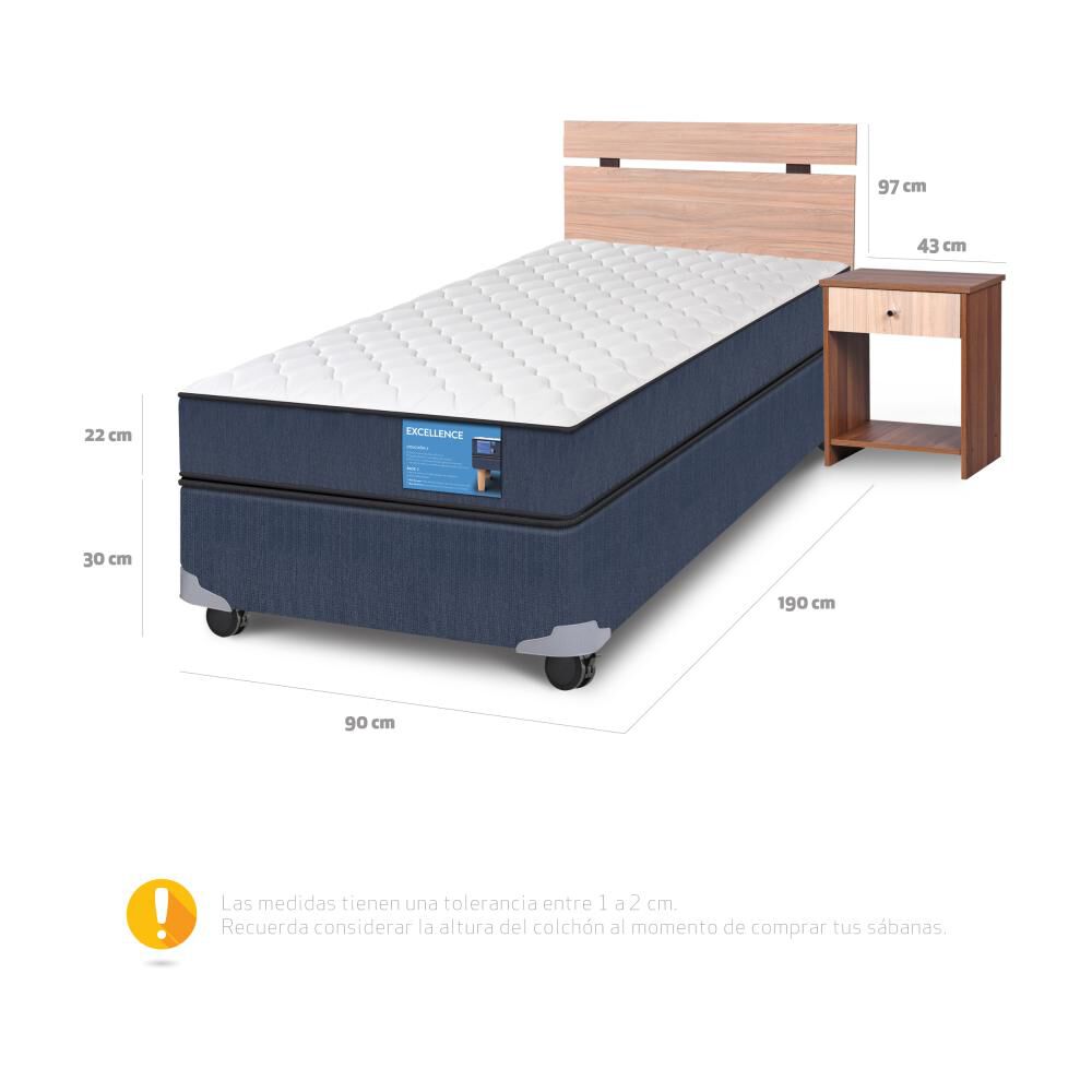 Cama Americana Cic Excellence / 1 Plaza / Base Normal image number 2.0