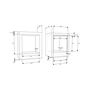 Horno Empotrable El&eacute;ctrico Fensa 59l Timer Digital Fhe 1190t