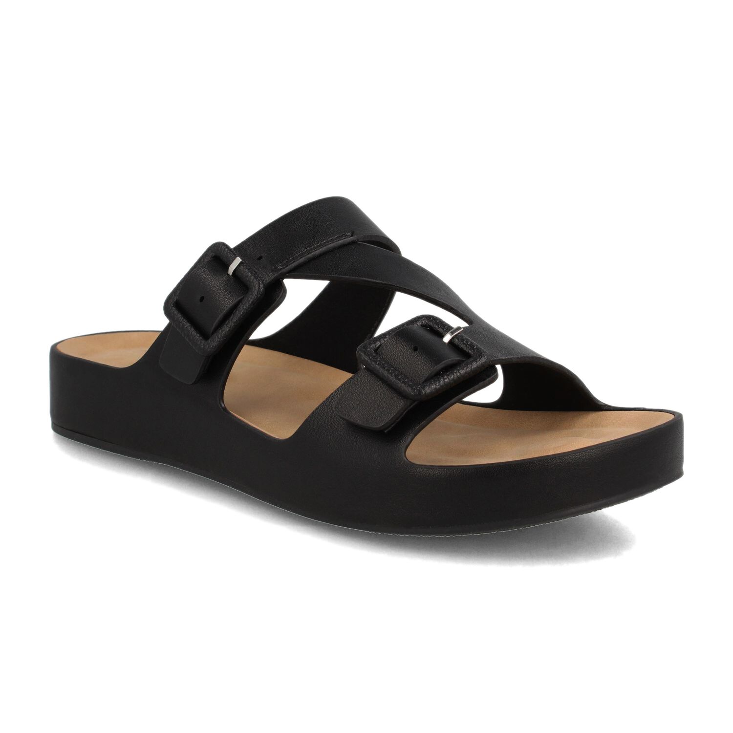 Sandalia Mujer Bata Curissay Negro image number 1.0