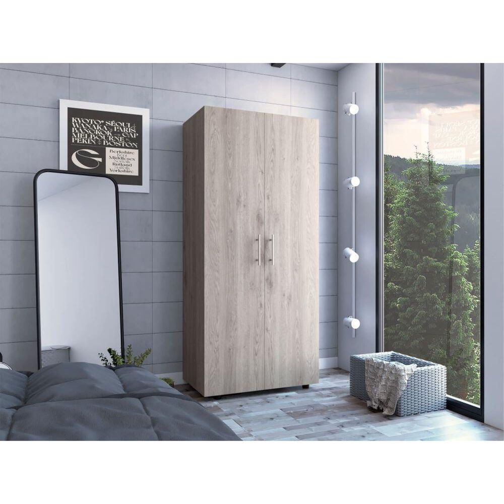 Closet 2 Puertas Fm-021g - Gris Claro image number 4.0