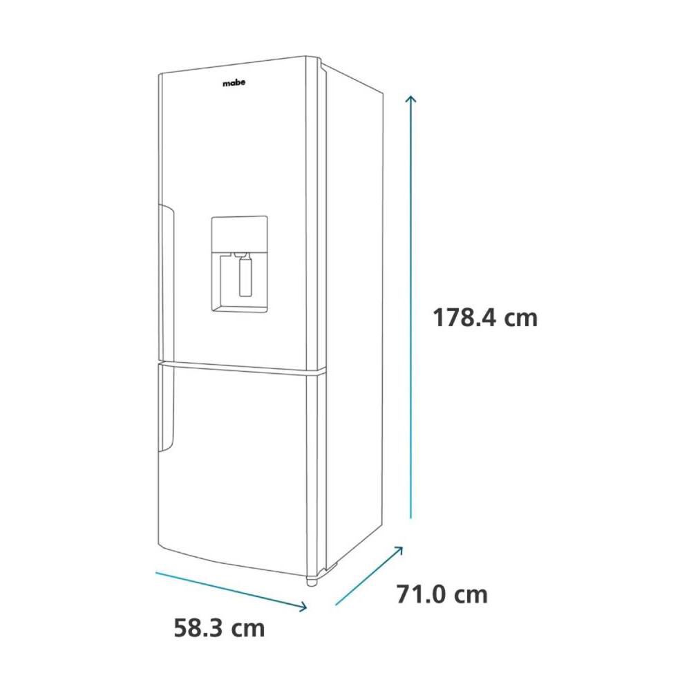 Refrigerador Bottom Freezer Mabe RMB300IZLRP0 / No Frost / 294 Litros / A+ image number 6.0