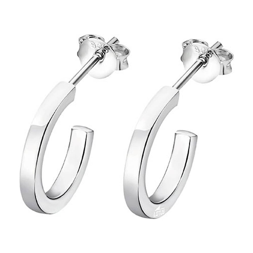 Aros Lp3203-4/1 Lotus Silver Mujer Hoops image number 0.0