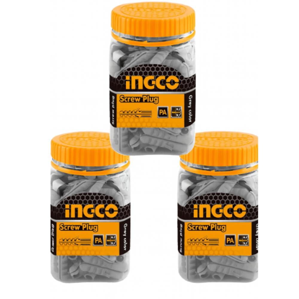 Tarugos Para Pared Solida 80piezas 4cm Gris Ingco image number 1.0