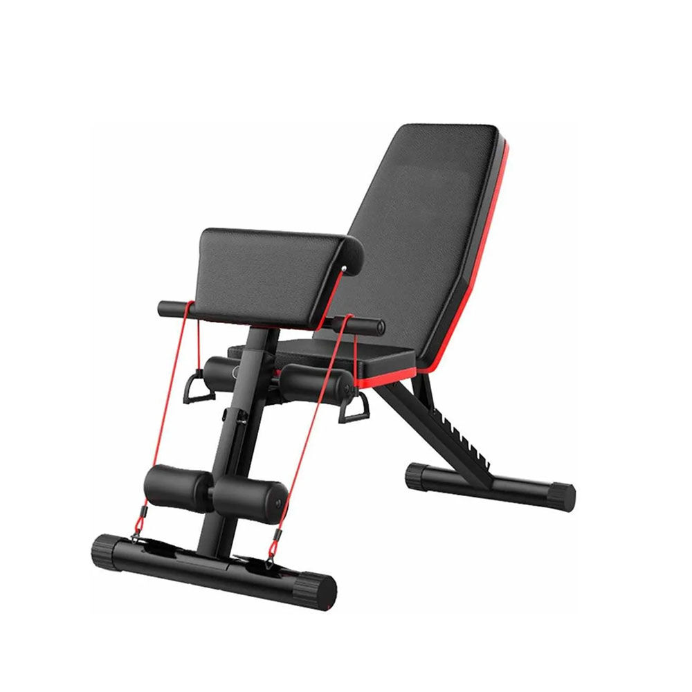 Banca Abdominal Ajustable Full Biceps Con Bandas Sportime image number 0.0
