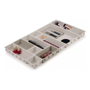 Organizador Maquillaje Cajón 12 Compartimentos Color Crema