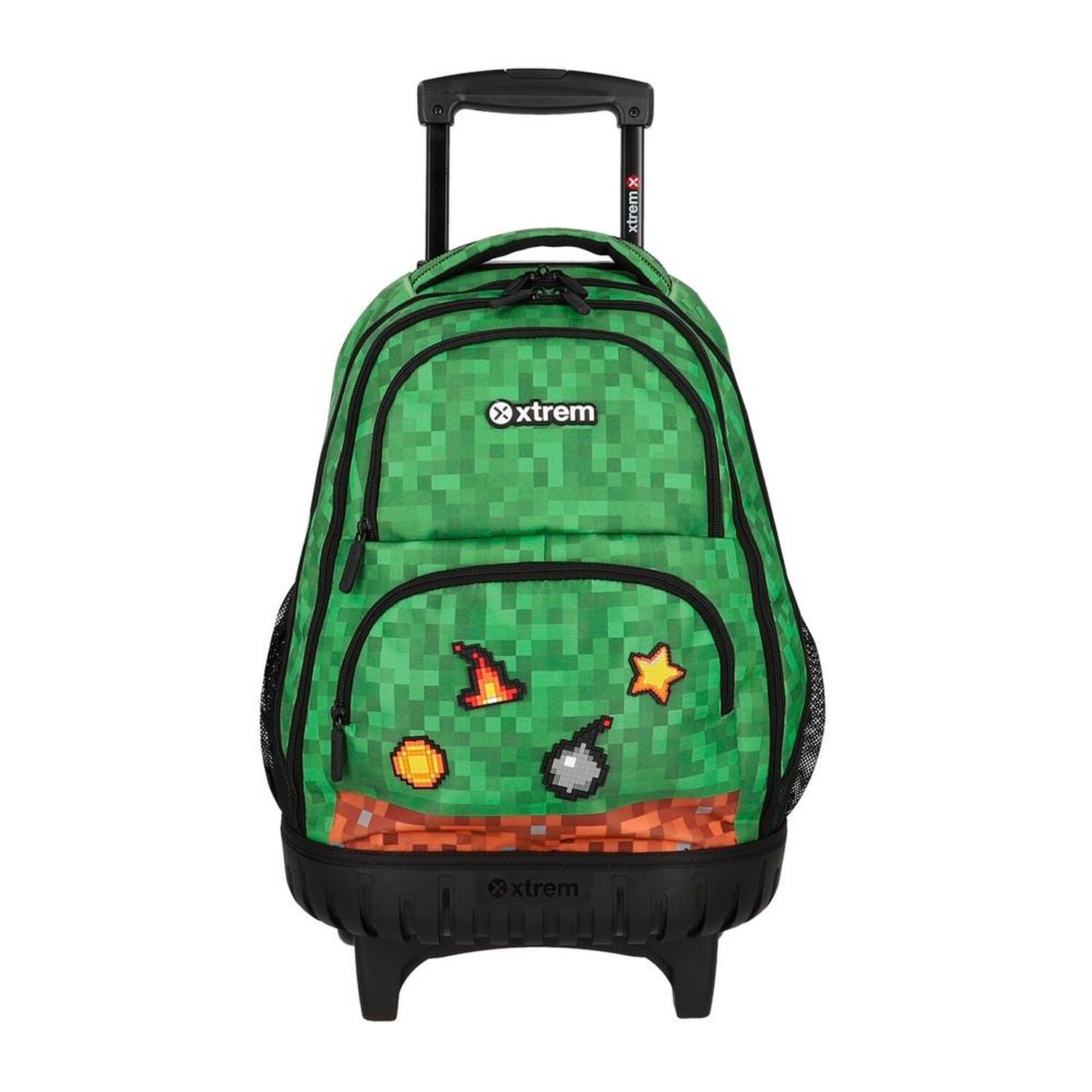 Mochila Con Ruedas Xtrem Cross 6xt Pixels Verde image number 0.0