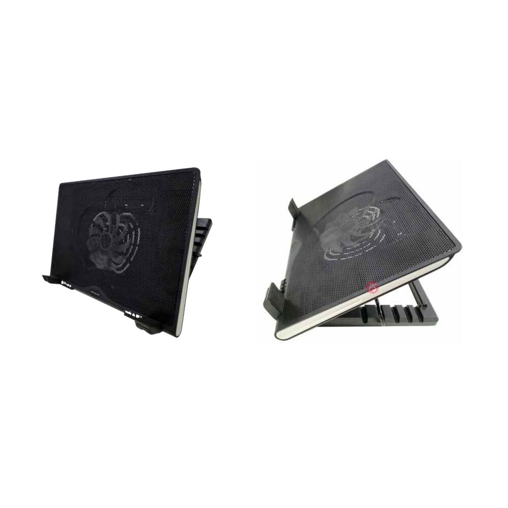 Base Ventilador Notebook Ajustable Luz Azul - Ps image number 1.0