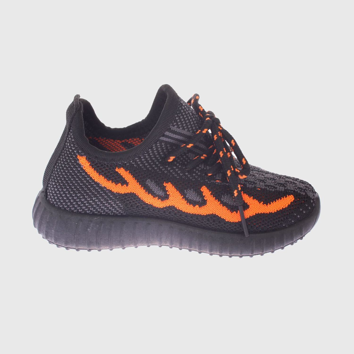 Zapatilla Kids Negro Naranjo Bbo Art. 20854blackorange image number 3.0