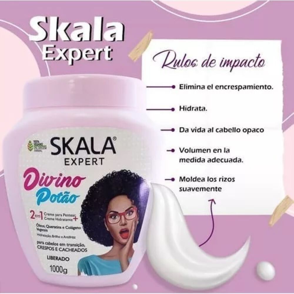Mascara Divino Potao 2en1 1kg Skala Expert Crespo Divino image number 4.0
