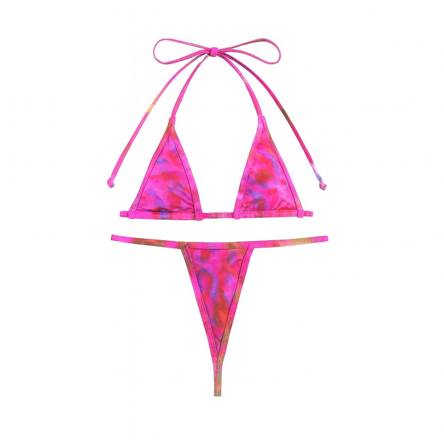 Traje Ba&ntilde;o Bikini Micro Tri&aacute;ngulo Con Estampado Muy Sexi image number 8.0