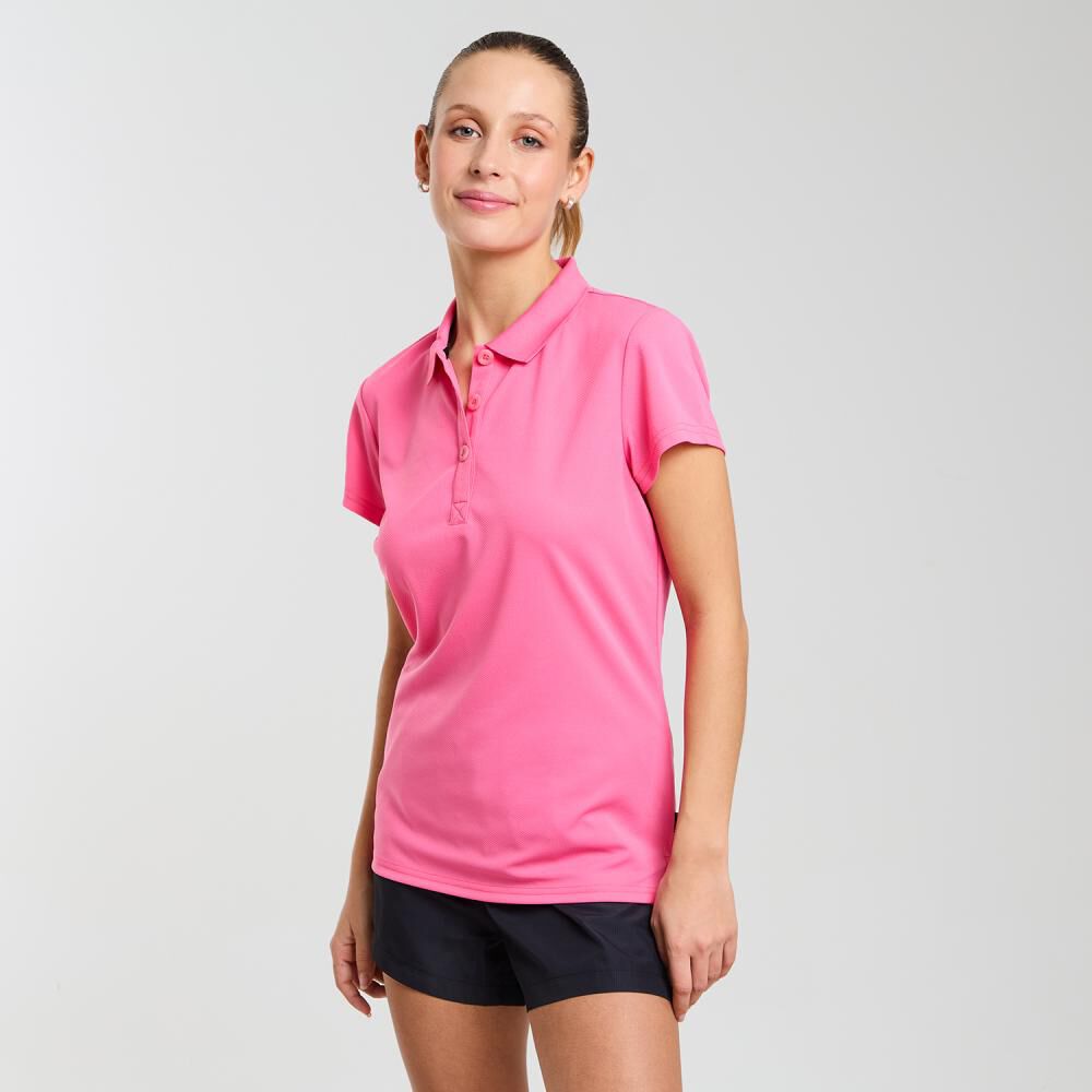 Polera Deportiva Manga Corta Cuello Polo Mujer Wetland image number 2.0