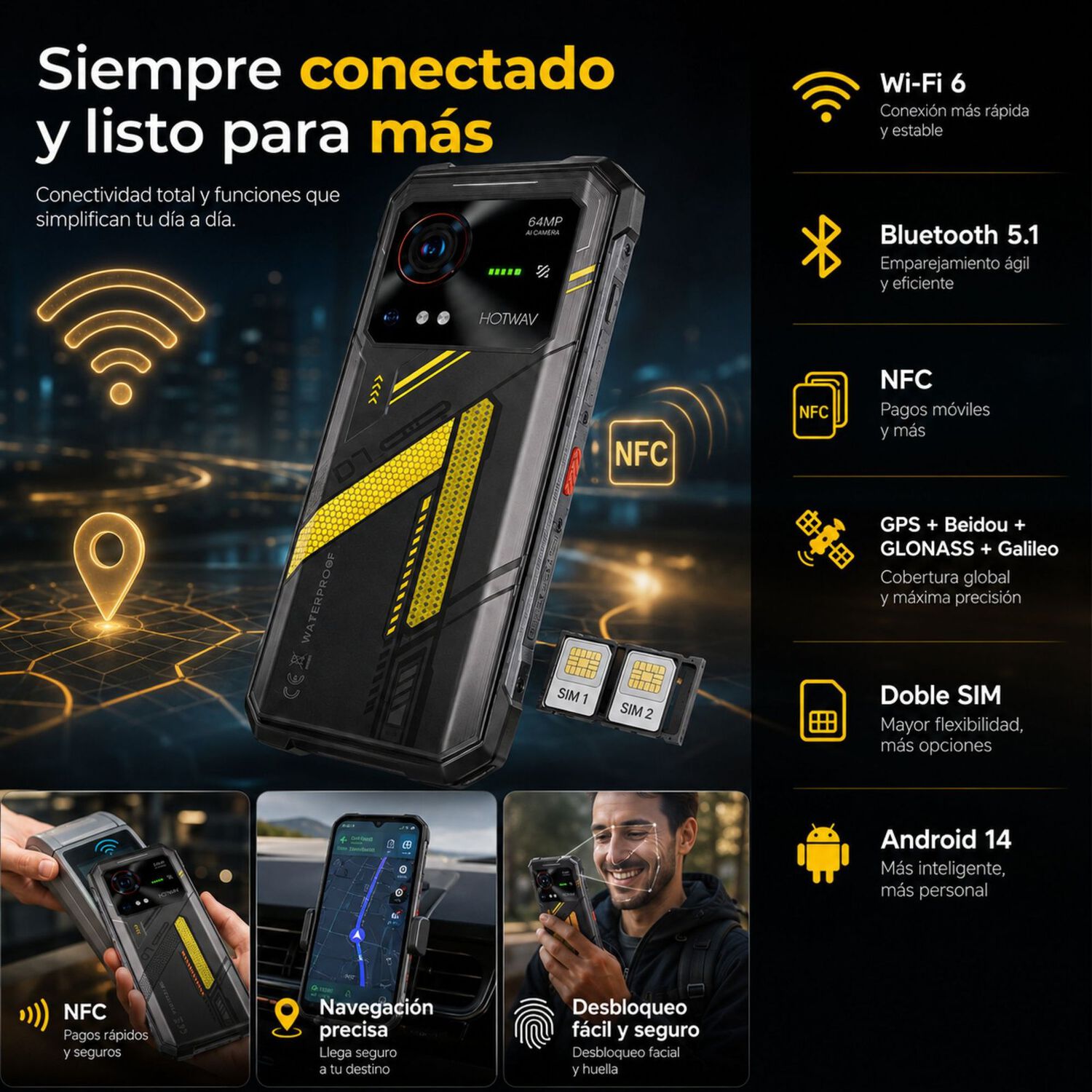 Hotwav Hyper 7 5g Celular Rugged 20gb 256gb 10800mah image number 3.0
