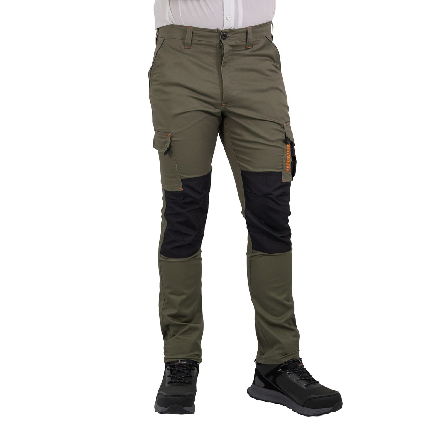 Pantal&oacute;n Cargo Hw Dakota Spandex Verde Oliva image number 1.0
