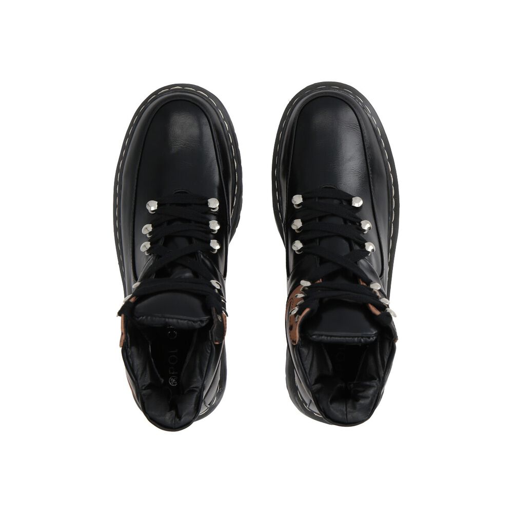 Botin Mujer Negro Plataforma Candela Police image number 1.0