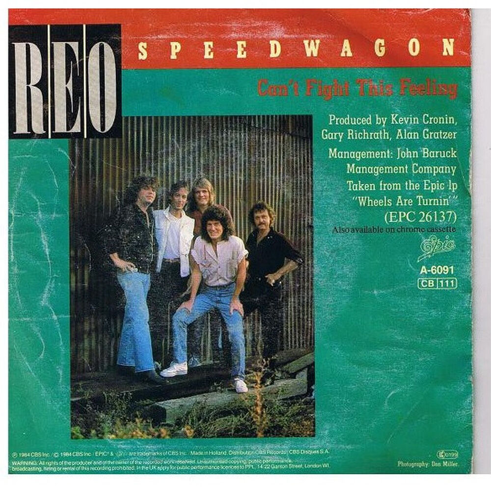 Reo Speedwagon - Can't Fight This Feeling | 7" Single Usado image number 1.0