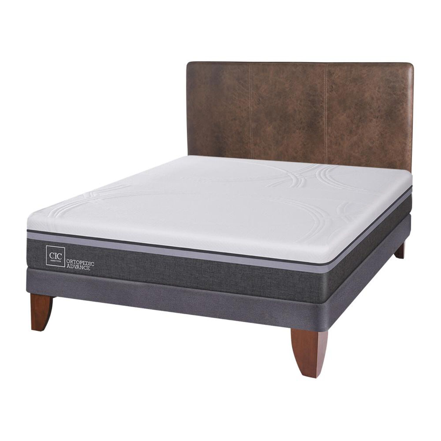 Cama Europea Cic Ortopedic Advance / 2 Plazas / Base Normal  + Respaldo image number 1.0