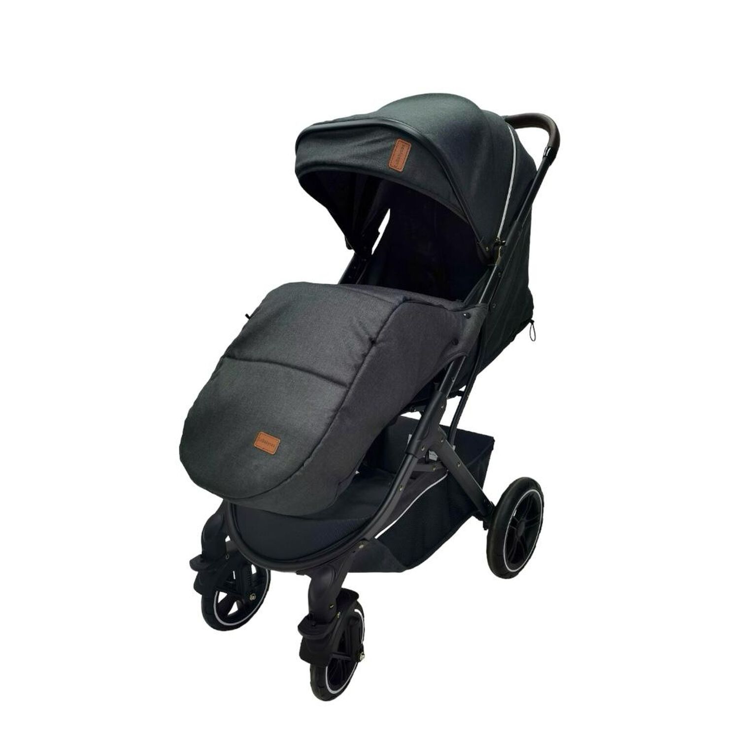 Coche De Paseo Con Cubre Pies Lubabycas Negro image number 5.0