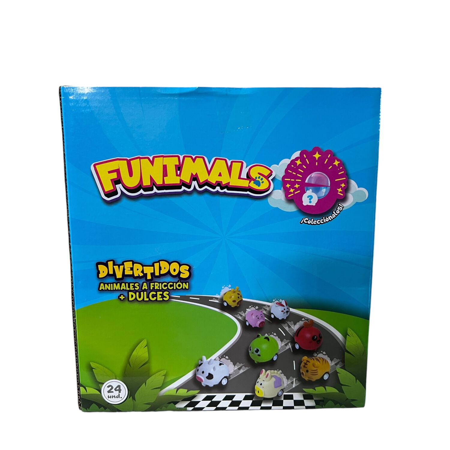 Pack 24 Autitos Animales Dulce + Juguete Sorpresa Cumplea&ntilde;os image number 0.0