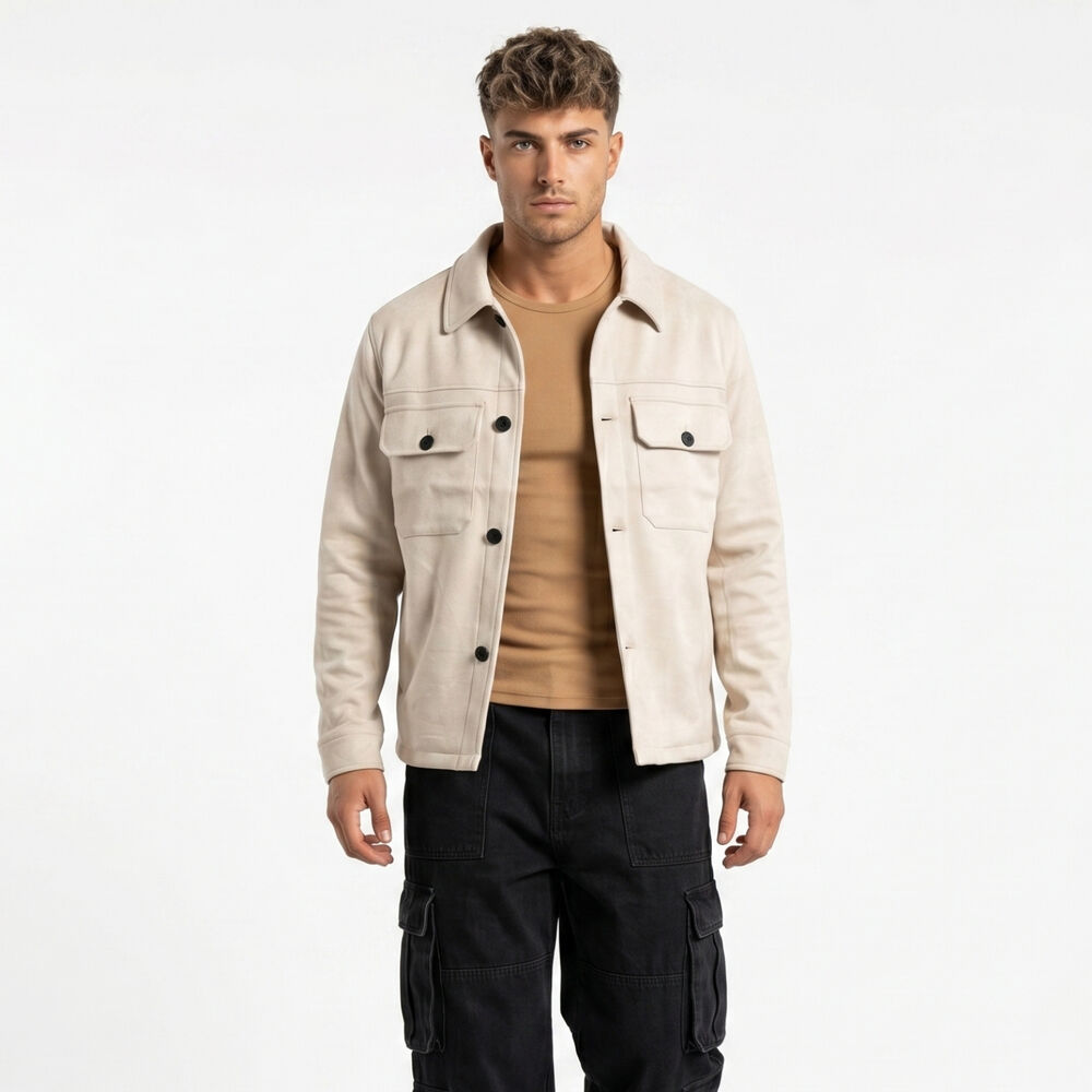 Chaqueta Sobrecamisa Gamuza Soft Hombre Fabrizio image number 0.0