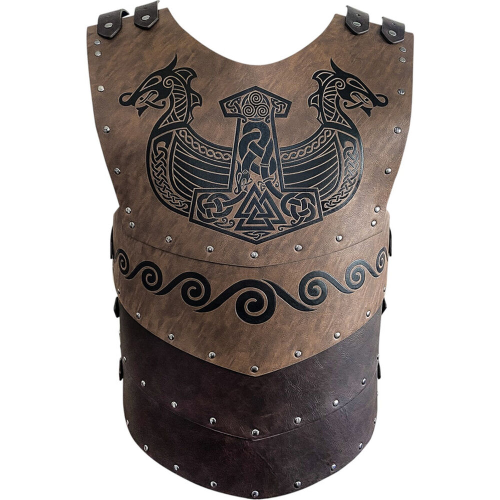 Disfraz Armadura Vikingo Cuero Premium image number 0.0