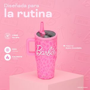 Vaso Termico Tumbler Mug Barbie Print 590ml Acero Inox Uma