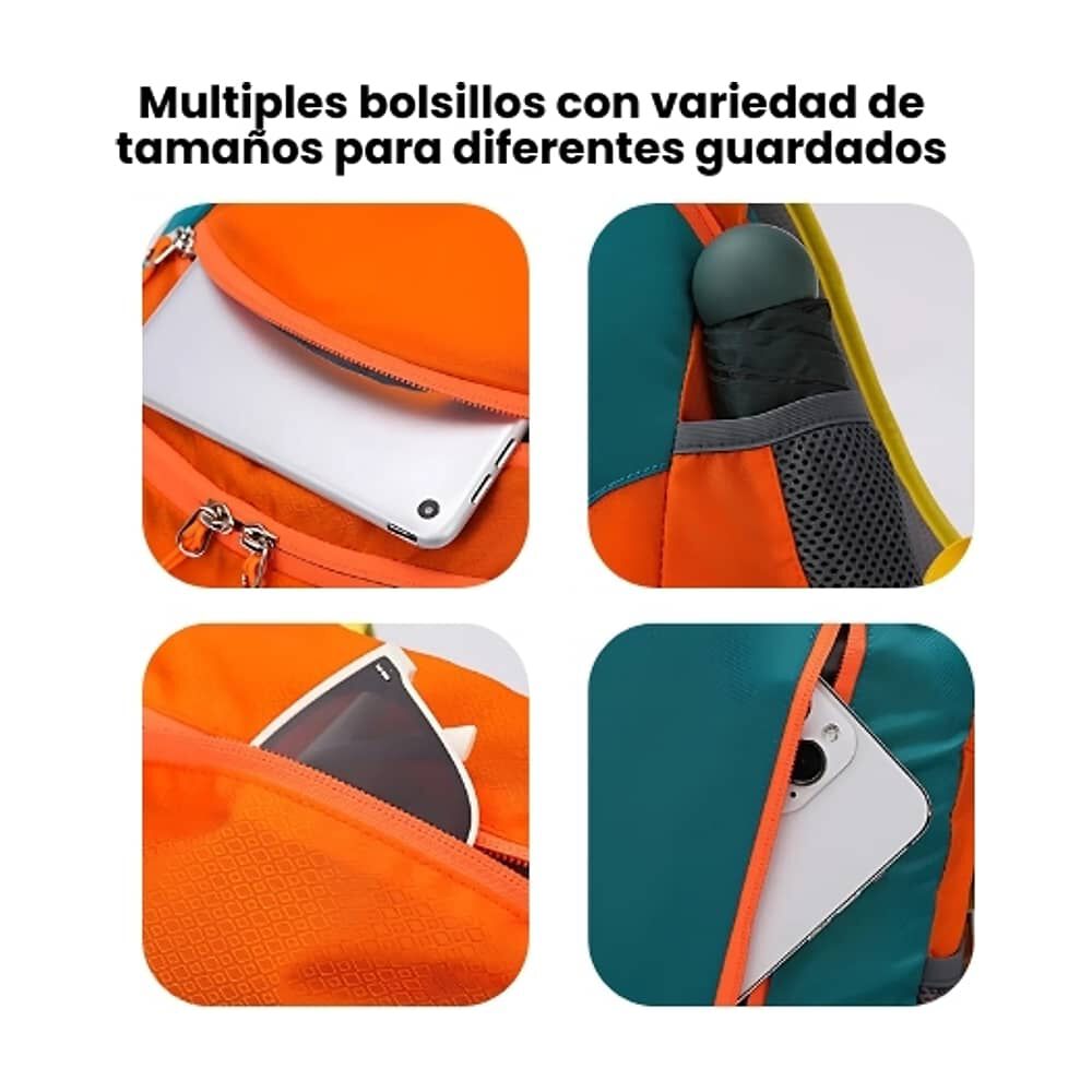 Mochila Bolso 15 Litros Escolar Senderismo Aire Libre image number 4.0