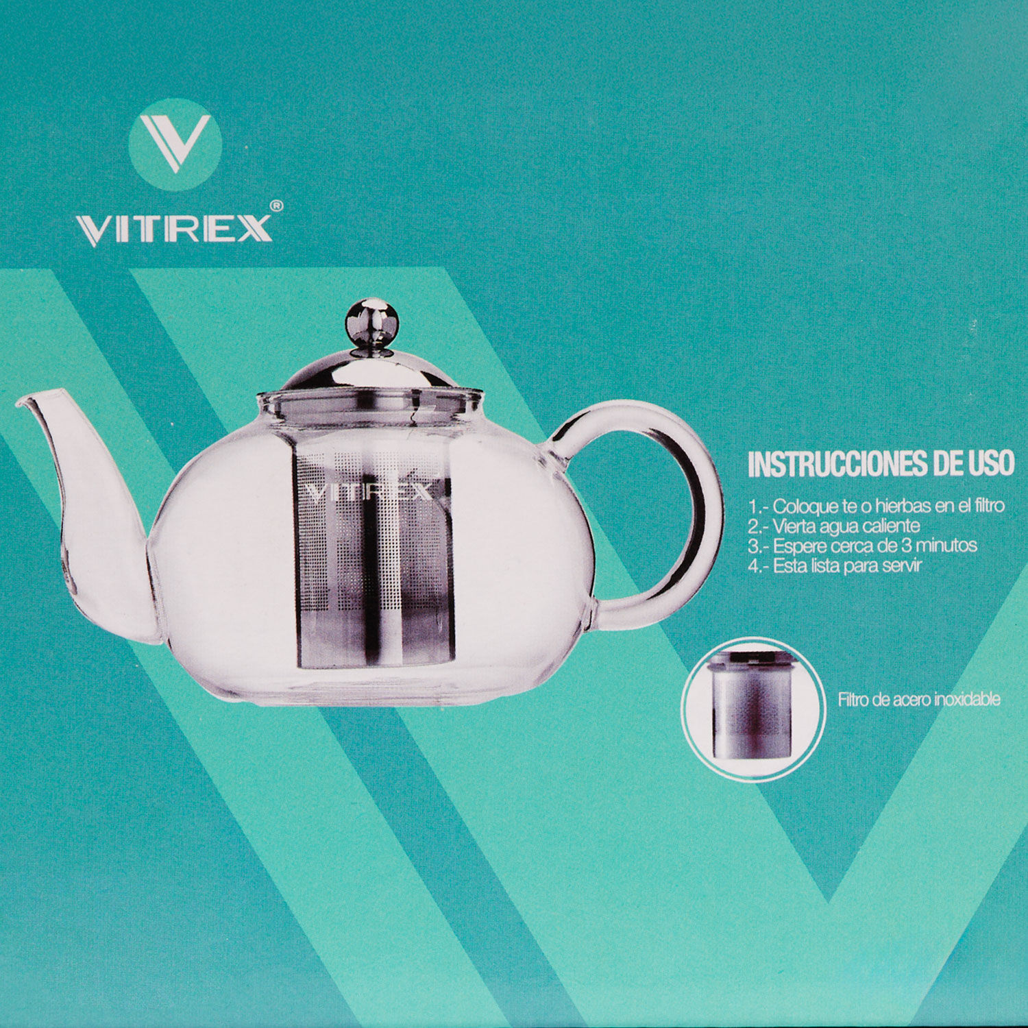 Tetera Mumbai Vitrex 800 Ml image number 2.0