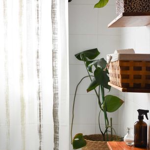 Cortina Ba&ntilde;o Peva Coral Impermeable 180x180 Cms