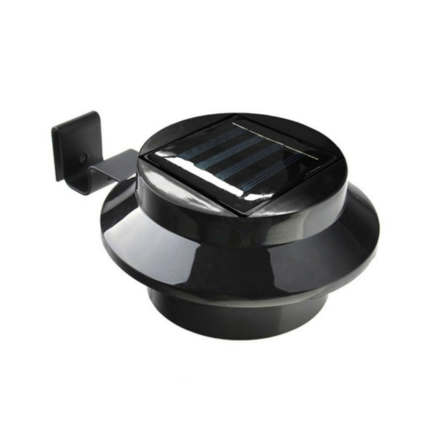 Foco Led Redondo Con Panel Solar 3.7v Negro image number 0.0