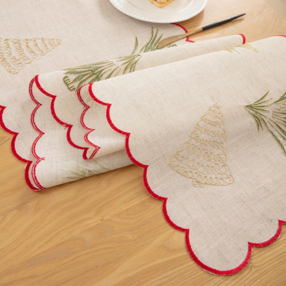 Camino De Mesa Navide&ntilde;o 36x180 Cm Dise&ntilde;o En Arpillera Ideal Para Decoraci&oacute;n Md02 image number 2.0