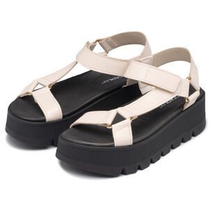 Sandalia Mujer Negro/hueso Cati 803 Piccadilly