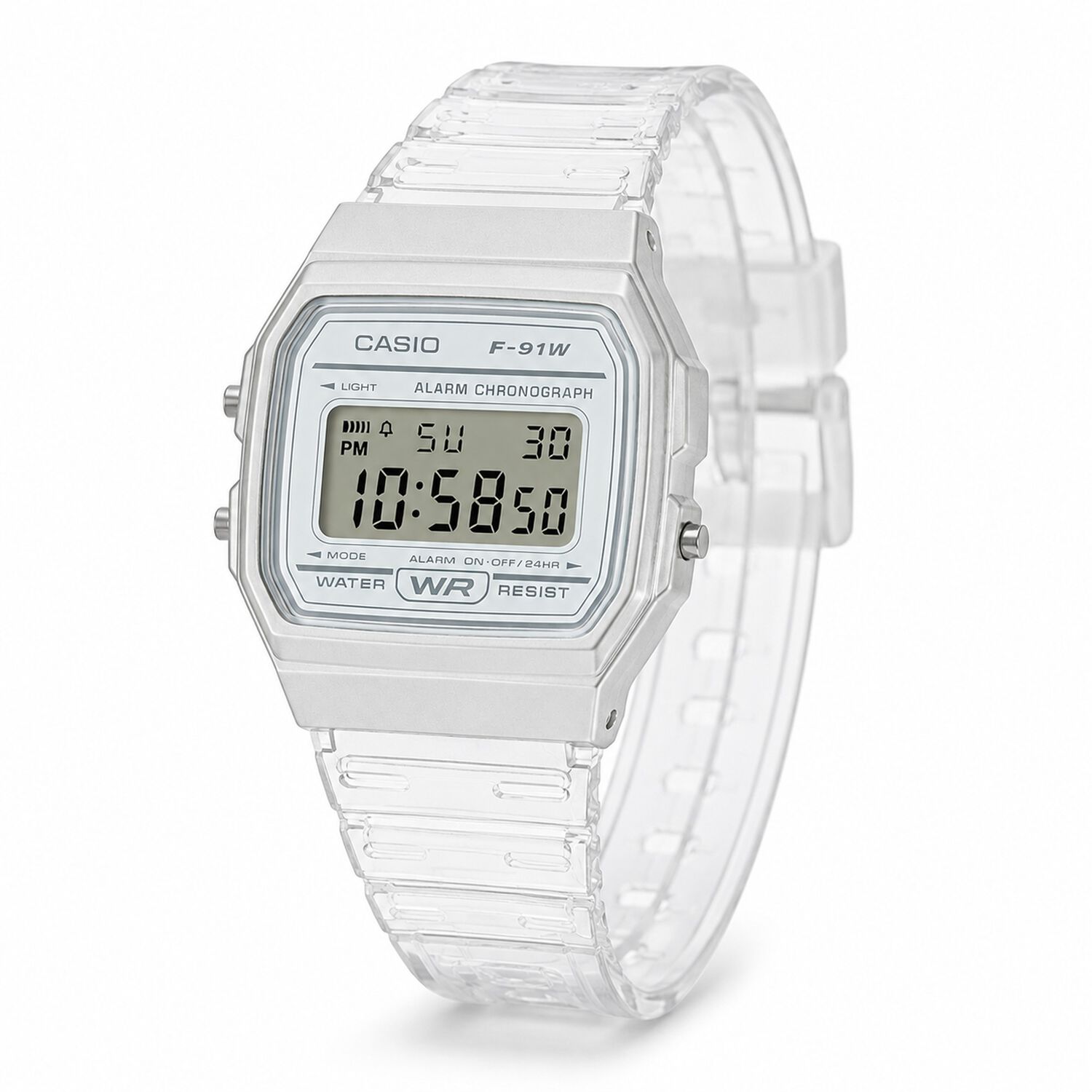 Reloj Digital Casio Mujer Silver F-91ws-7df image number 0.0