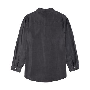 Blusa Denim Manga Larga Cuello Camisero Mujer Sexy Large