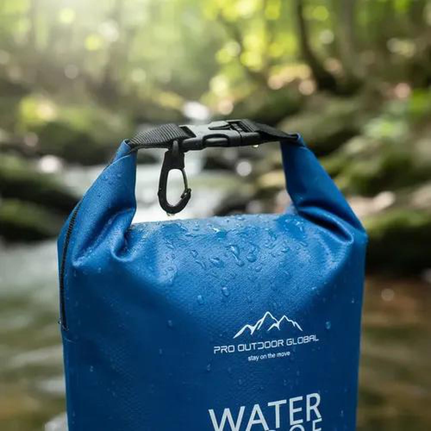 Bolsa Seca Contra Agua Impermeable Flotante Outdoor Camping Kayak 5l Azul image number 3.0