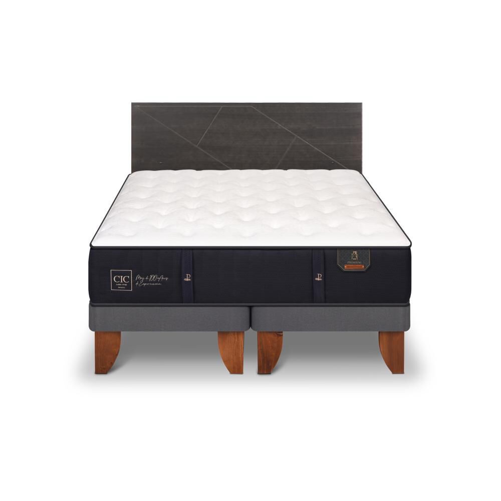 Cama Europea Cic Premium / King / Base Dividida + Respaldo image number 0.0