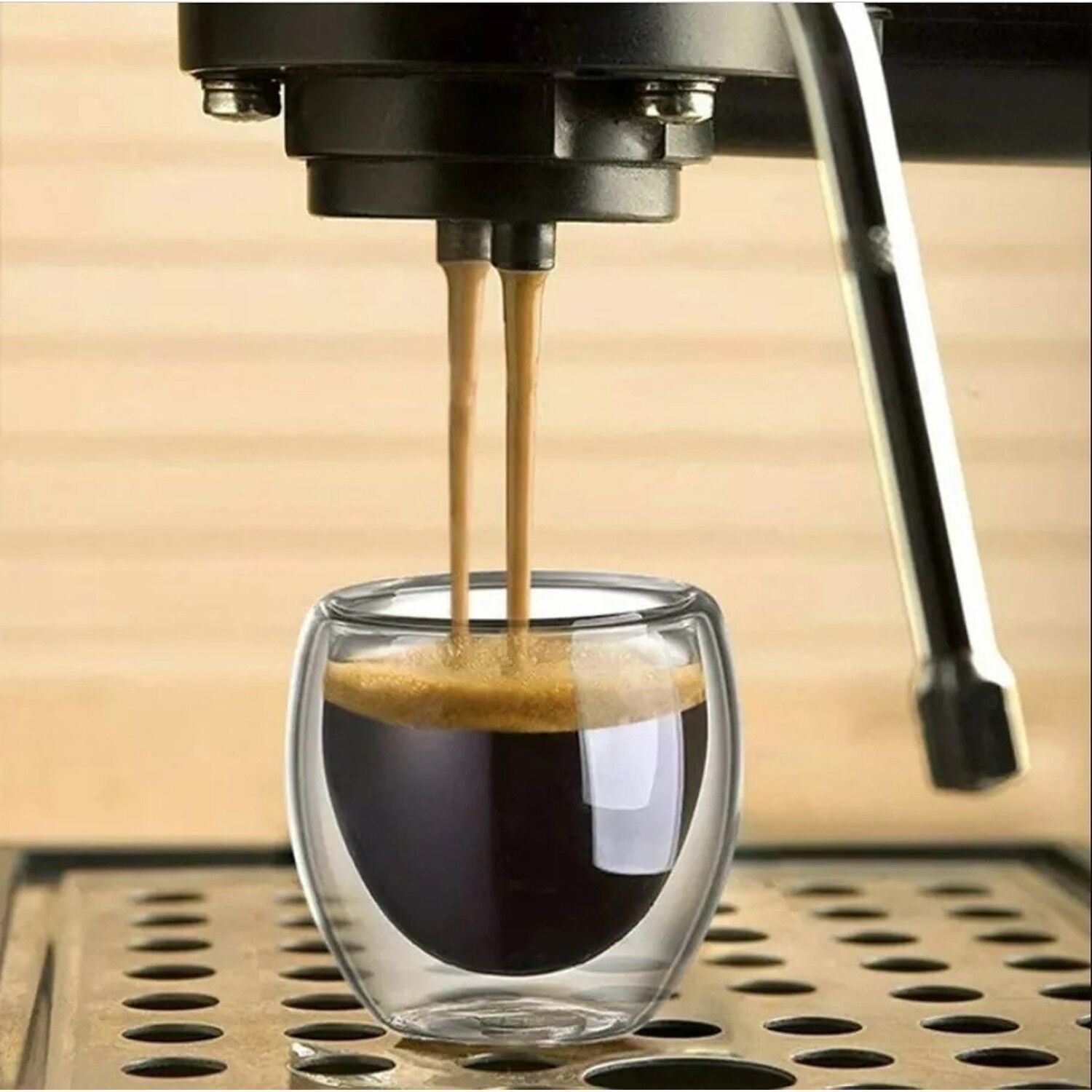 Set 8 Tazas Espresso Doble Pared Vidrio Borosilicato 250ml image number 3.0