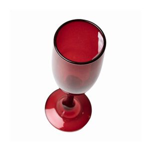 Set 4 Copas Flute Champagne Rojas 180ml Allegra