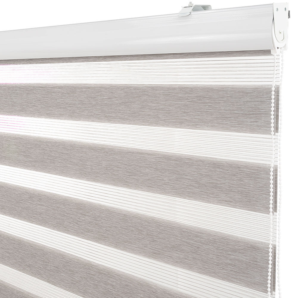 Cortina Duo Con Cenefa Premium 180x240cm Color Gris Plata image number 0.0