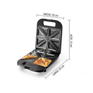 Sandwichera Tostadora Sokany 1400w Doble Placa Antiadherente 4 S&aacute;ndwiches