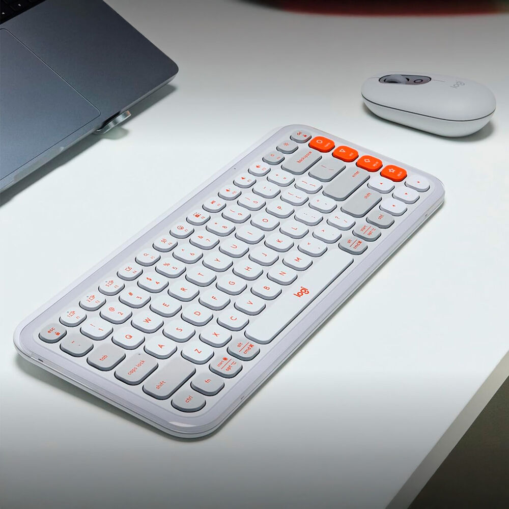 Kit Teclado Y Mouse Inalámbricos Logitech Pop Icon Blanco image number 8.0