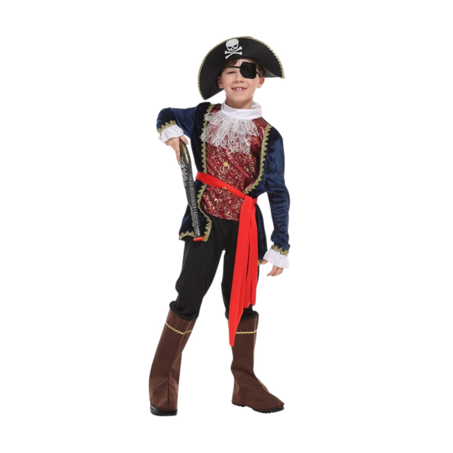 Disfraz Infantil Pirata Corsario Azul image number 3.0