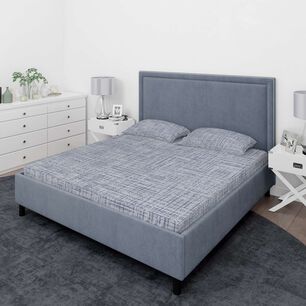Juego De S&aacute;banas Nautica 4 Piezas Microfibra 2 Plazas Tonos Azules